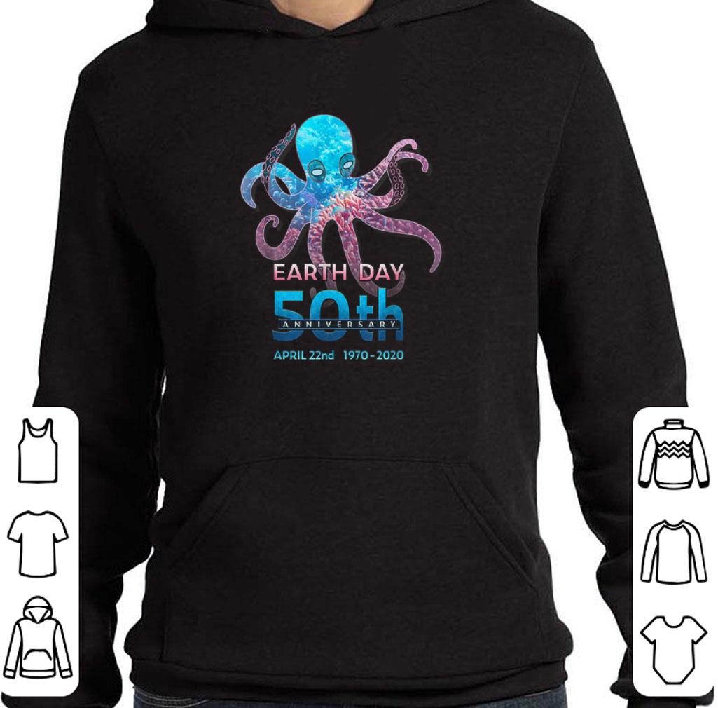Original Octopus Silhouette earth day 50th anniversary april 22nd shirt