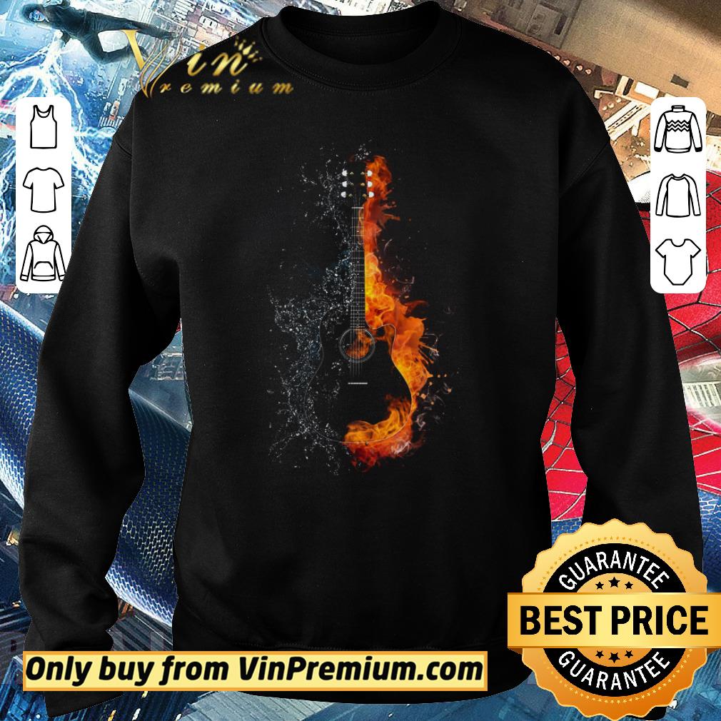 Premium Guitar On Water And Fire shirt