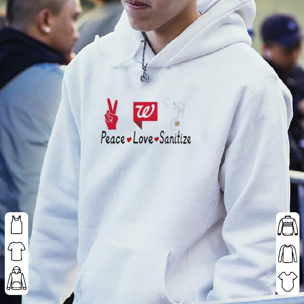 Official Walgreens Peace Love Sanitize Covid-19 shirt 5 Official Walgreens Peace Love Sanitize Covid-19 shirt