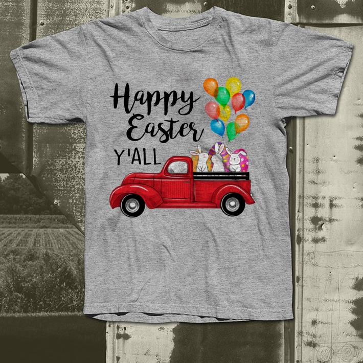 Happy Easter Y’all Bunny In Truck Easter Men Women shirt
