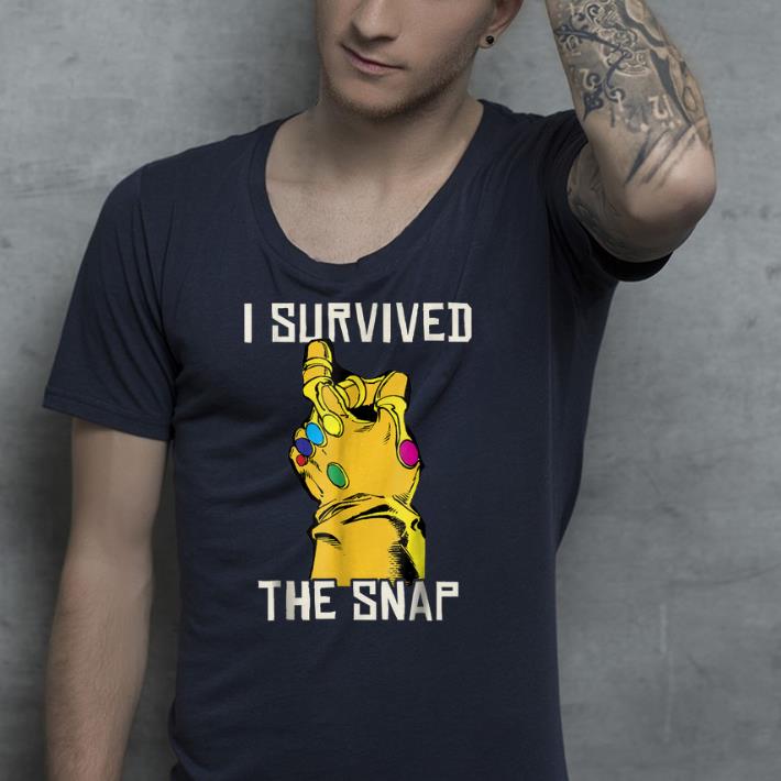 Marvel Thanos Gauntlet I Survived The Snap shirt