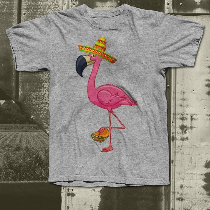 Pink Flamingo Taco Mexican Cinco De Mayo shirt