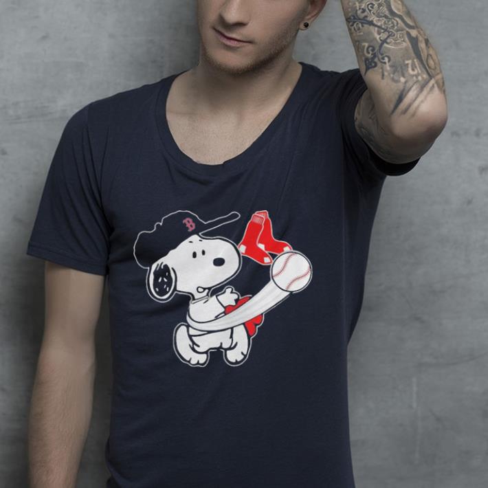 Snoopy Play Baseball Red Sox Team shirt 7 Snoopy Play Baseball Red Sox Team shirt