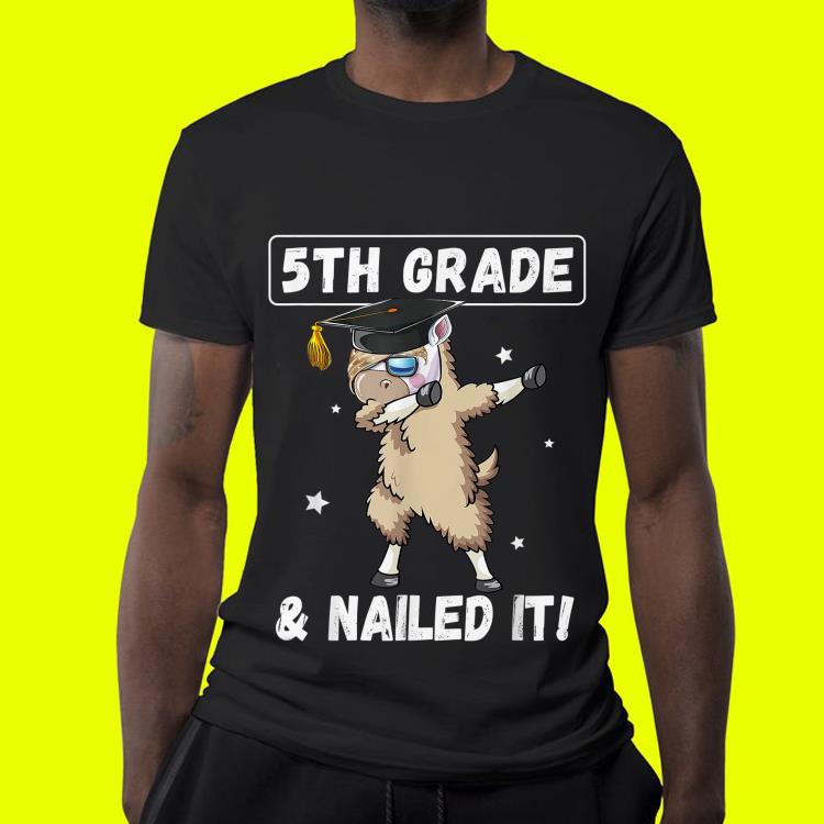 Dabbing Llama Graduation 5th Grade shirt 7 Dabbing Llama Graduation 5th Grade shirt