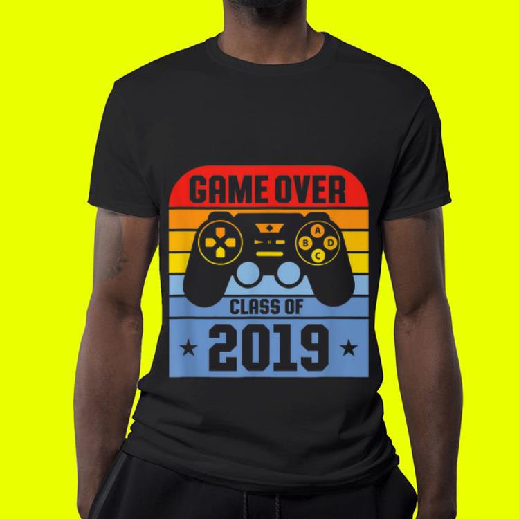 Game Over Class Of 2019 Handle Game Playstation shirt