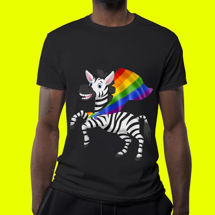 Gay Pride Flag Zebra shirt