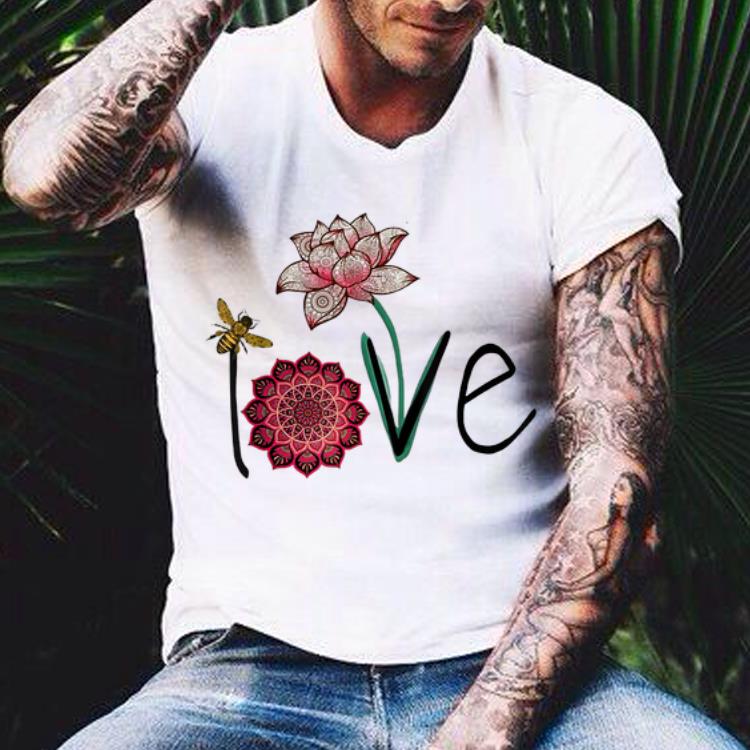 Namaste Love bee lotus yoga shirt 7 Namaste Love bee lotus yoga shirt