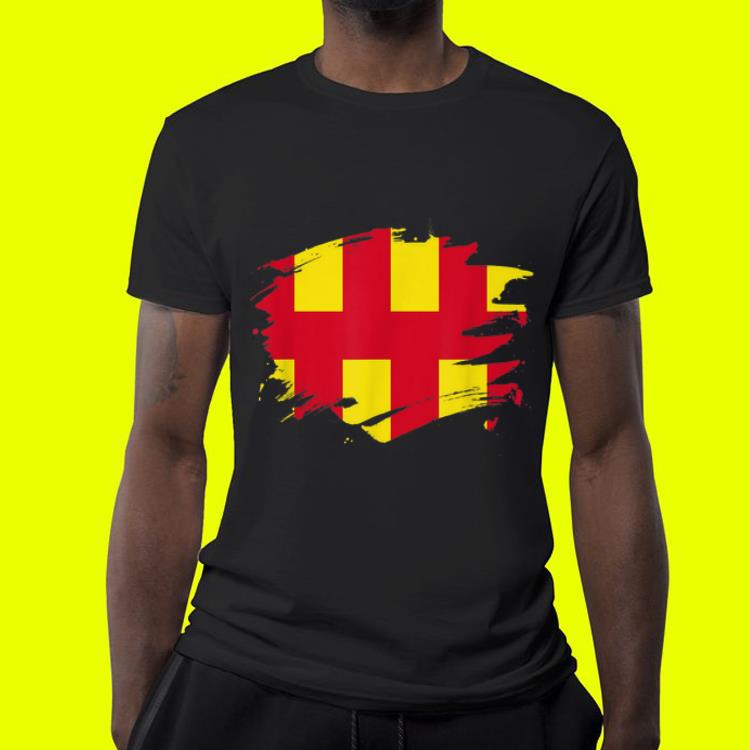 Northumberland Paint Splatter Flag shirt