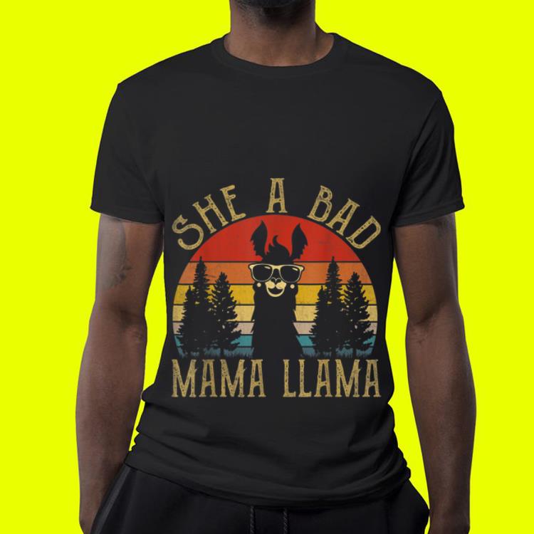 She Is Bad Mama Llama Sunset shirt 7 She Is Bad Mama Llama Sunset shirt