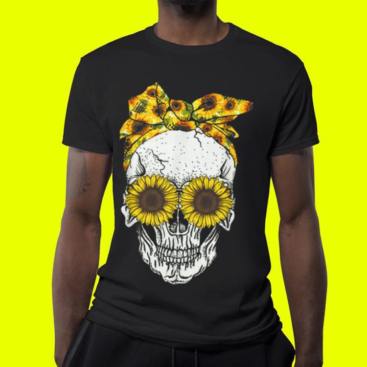 Skull sunflower floral shirt 7 Skull sunflower floral shirt