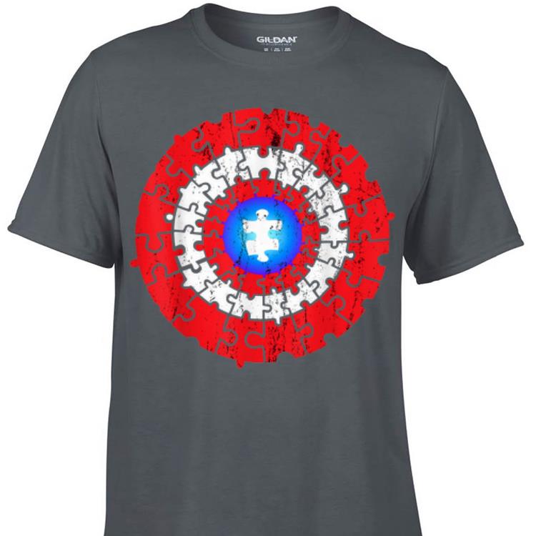 Awesome Captain American Autism Superhero Shield Awareness shirt