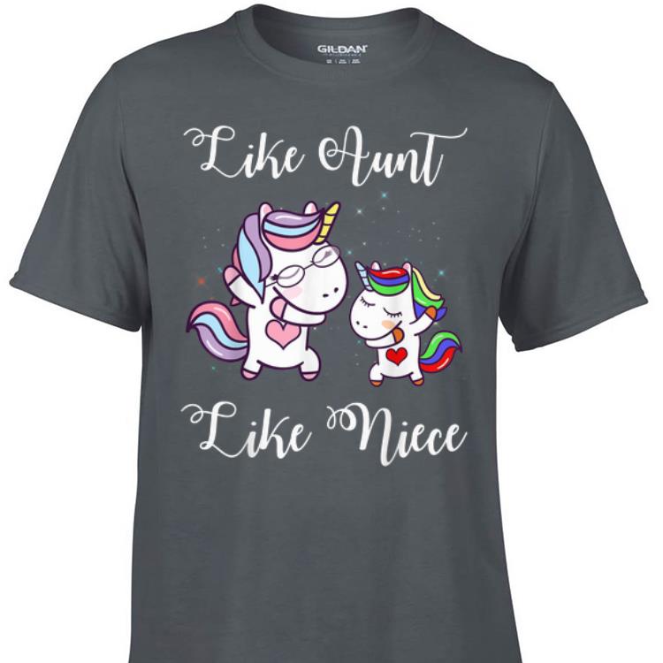 Awesome Like Aunt Like Niece Dabbing Unicorn shirt