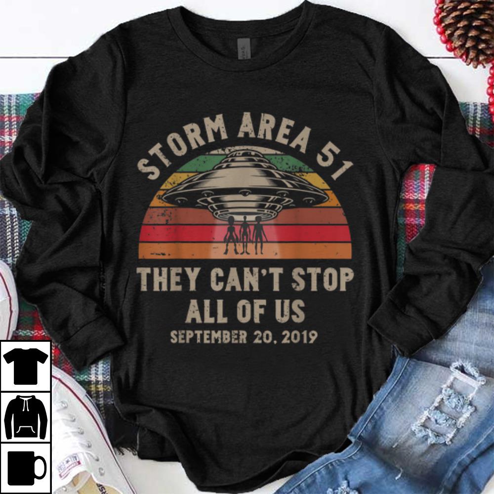 Original September 20 2019 Storm Area 51 Ufo Alien Vintage shirt