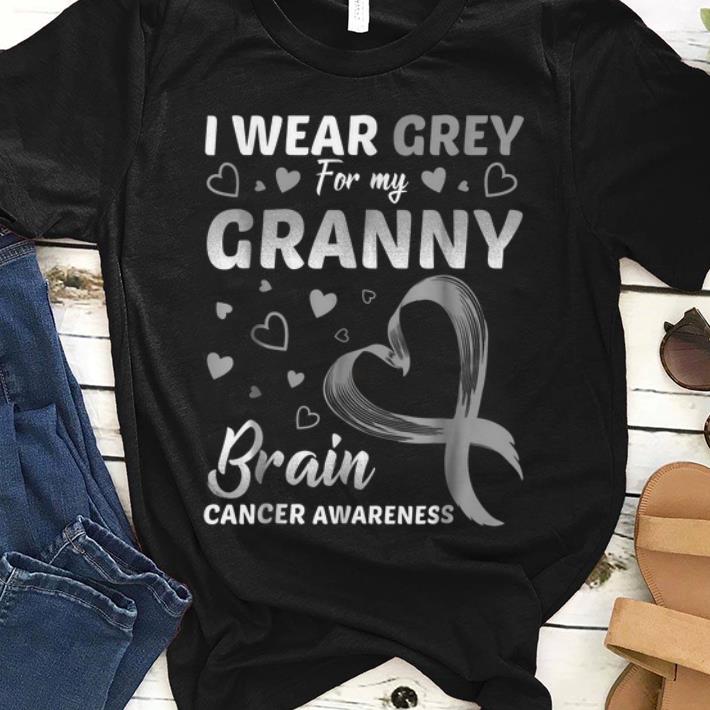 Premium I Wear Grey For My Granny Brain Cancer Awareness shirt