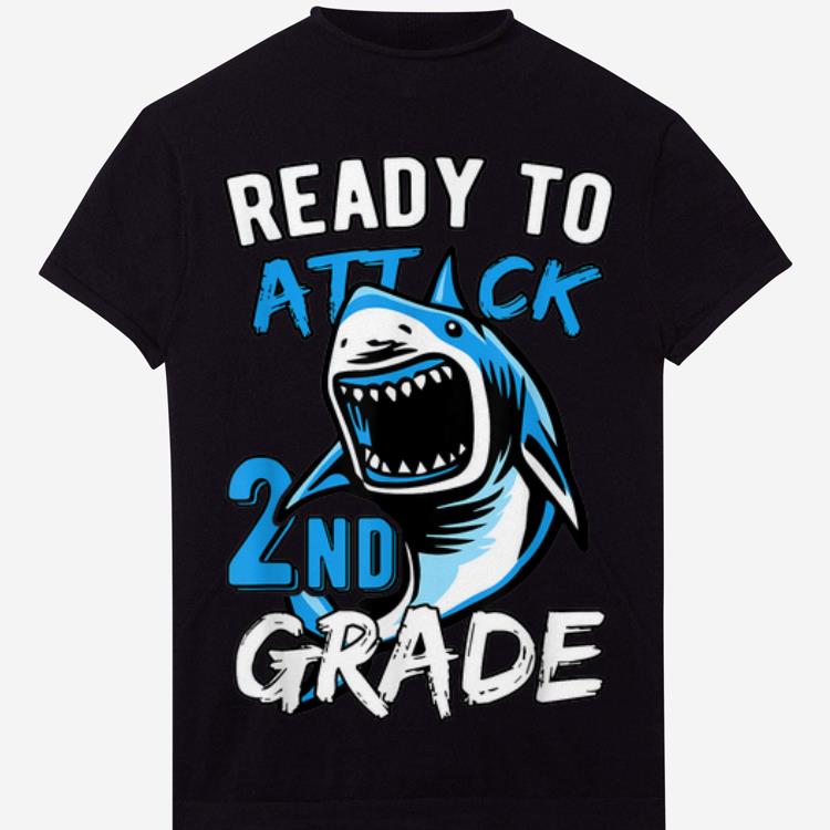 Ready To Attack 2nd Grade Shark hoodie