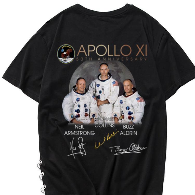The best trend Apollo 11 50th Anniversary Neil Armstrong Micheal Collins Buzz Aldrin Signature shirt