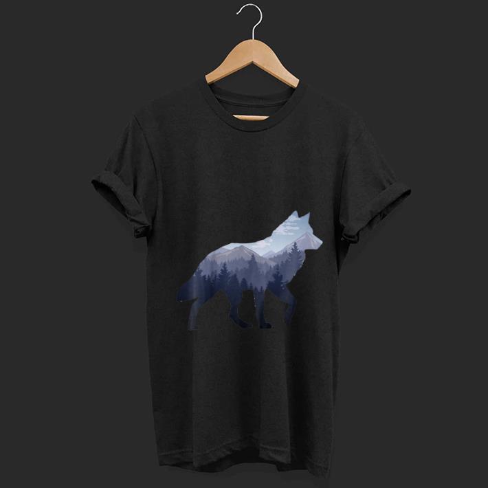 Wonderful Lone Wolf Survives The Mountain Silhouette shirt