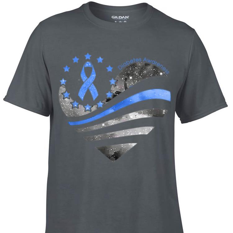 Awesome Diabetes Awareness heart American shirt