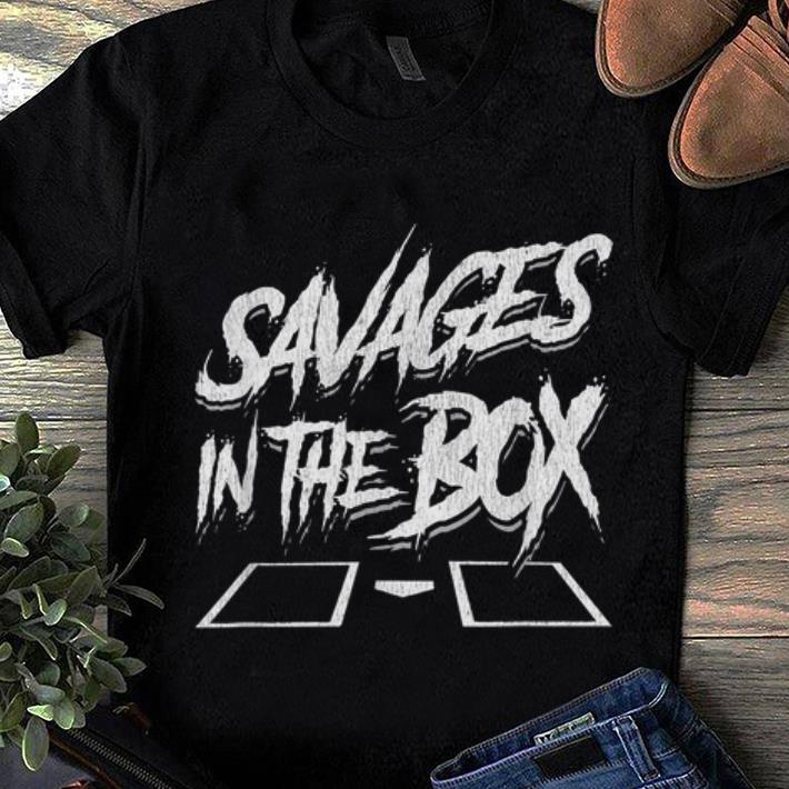 Awesome Trend Savages In The Box Baseball shirt