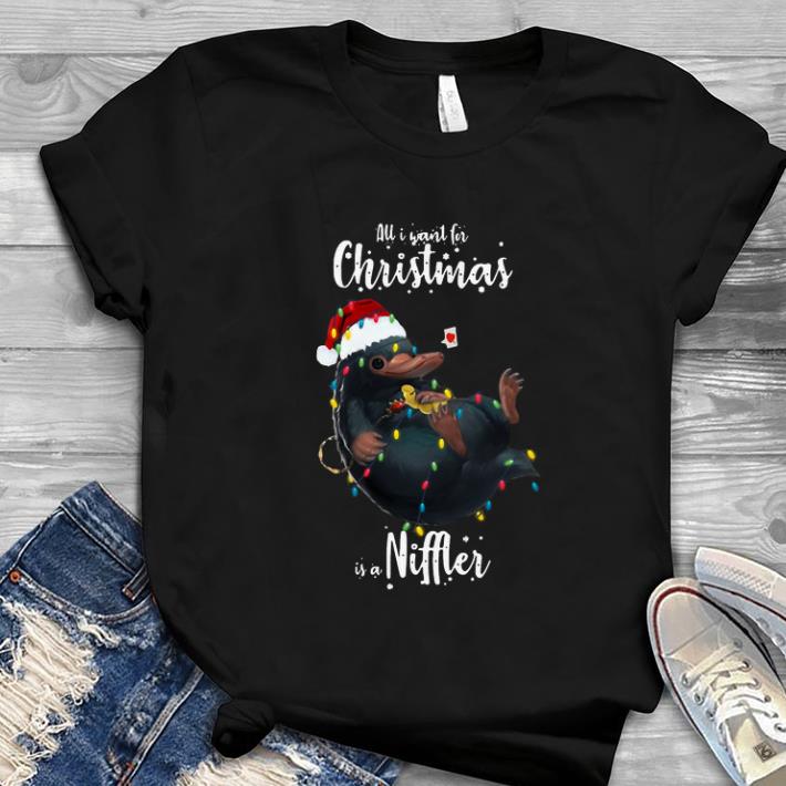 Hot All I Want For Christmas Is A Niffler shirt