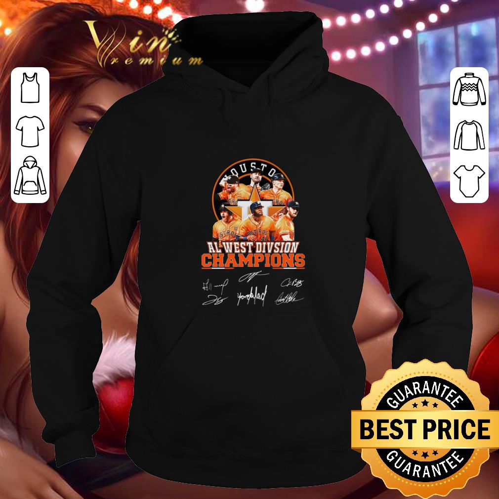 Awesome Houston Astros Al West Division Champions Signatures shirt 7 Awesome Houston Astros Al West Division Champions Signatures shirt