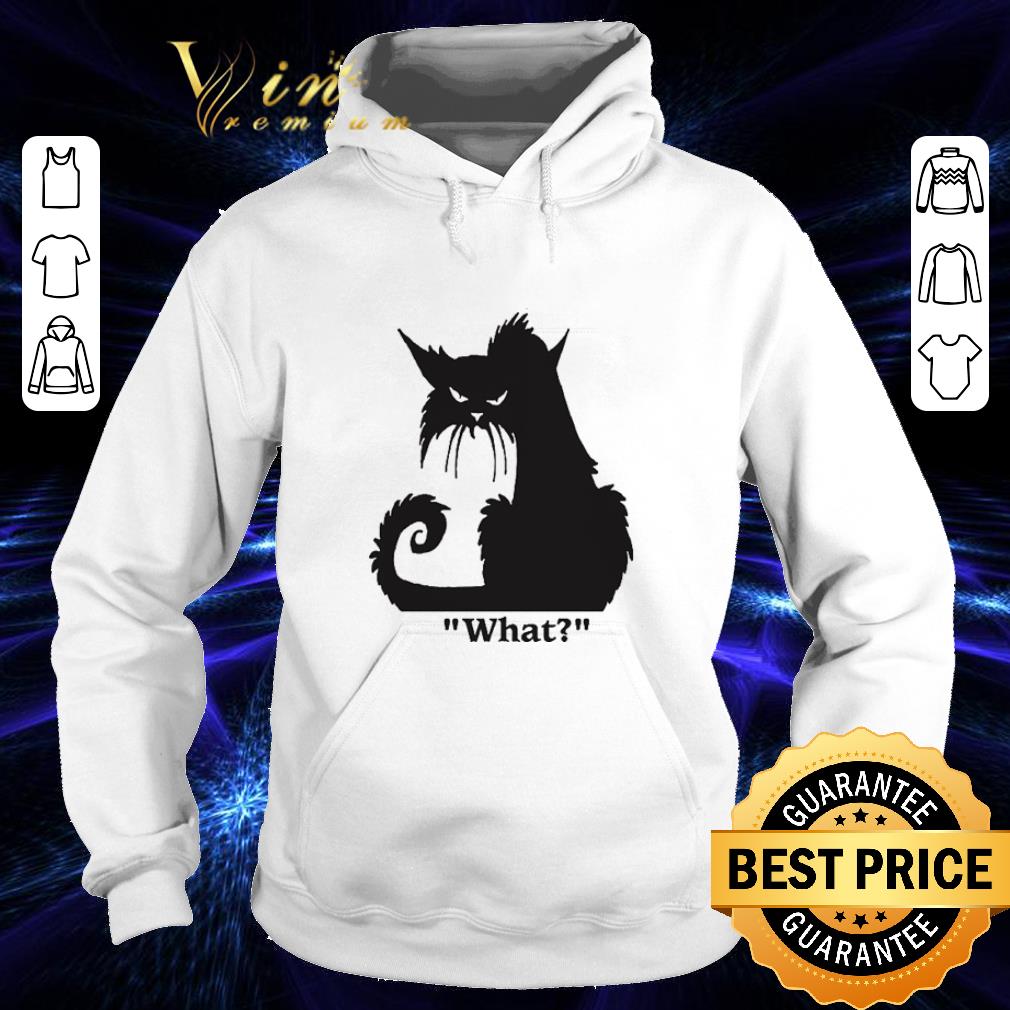 Funny Angry Black Cat what shirt