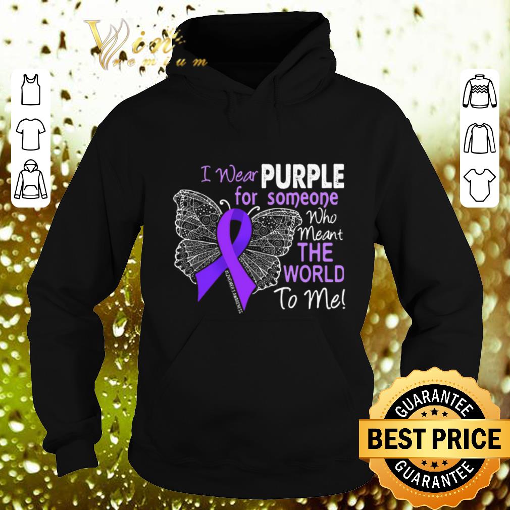Funny Butterfly i wear purple for someone world Alzheimer's Awareness shirt 7 Funny Butterfly i wear purple for someone world Alzheimer's Awareness shirt