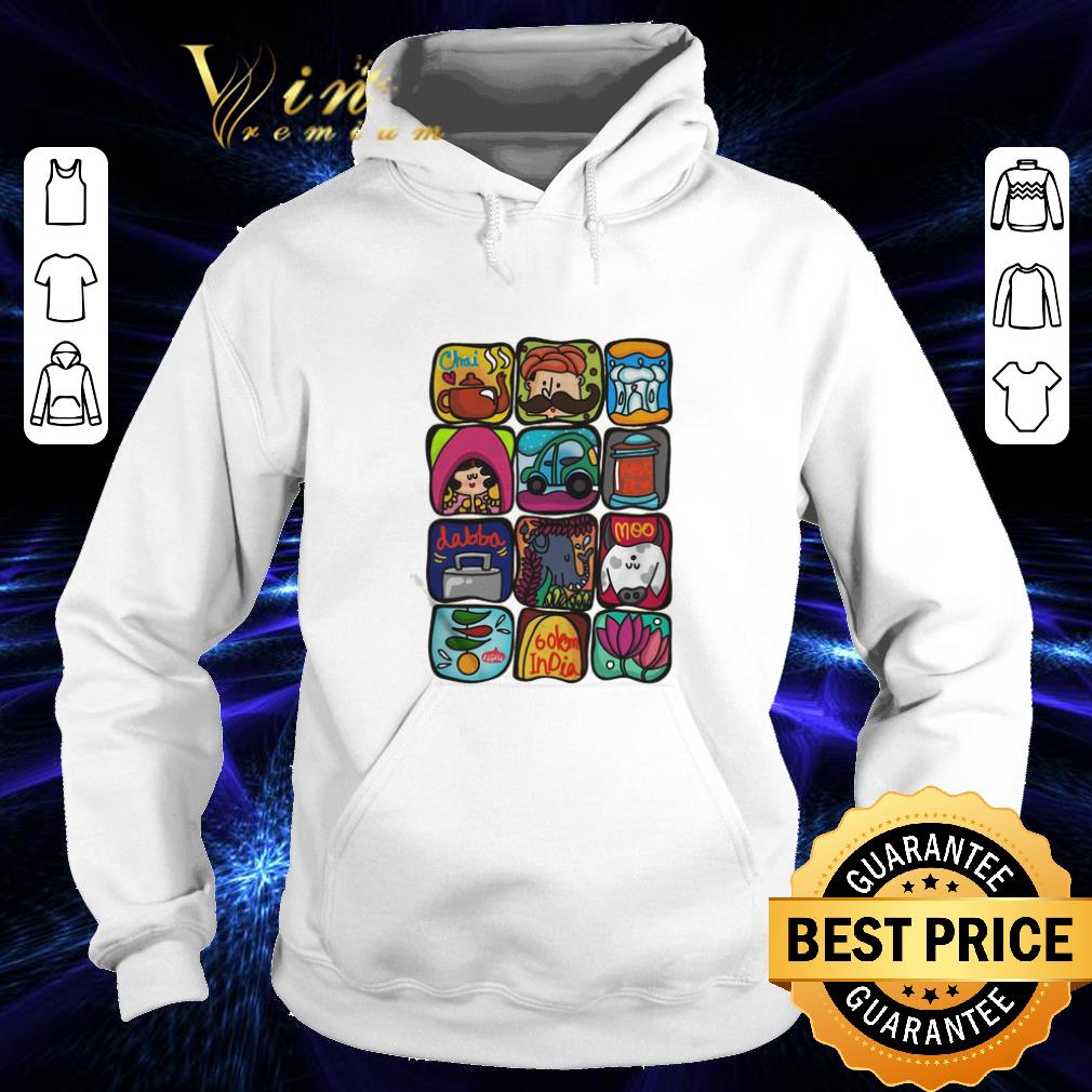 Funny Chai Dabba Elephant Moo 60km Lotus Being Indian shirt