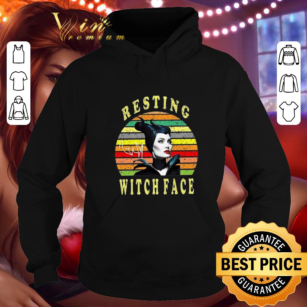Funny Maleficent Resting Witch Face Signature Sunset shirt