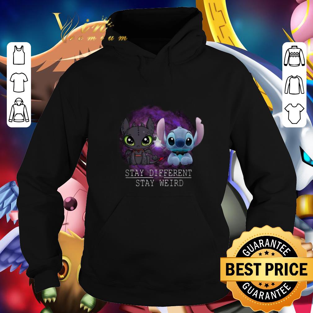 Funny Stitch and Night Fury Stay different stay weird shirt 7 Funny Stitch and Night Fury Stay different stay weird shirt