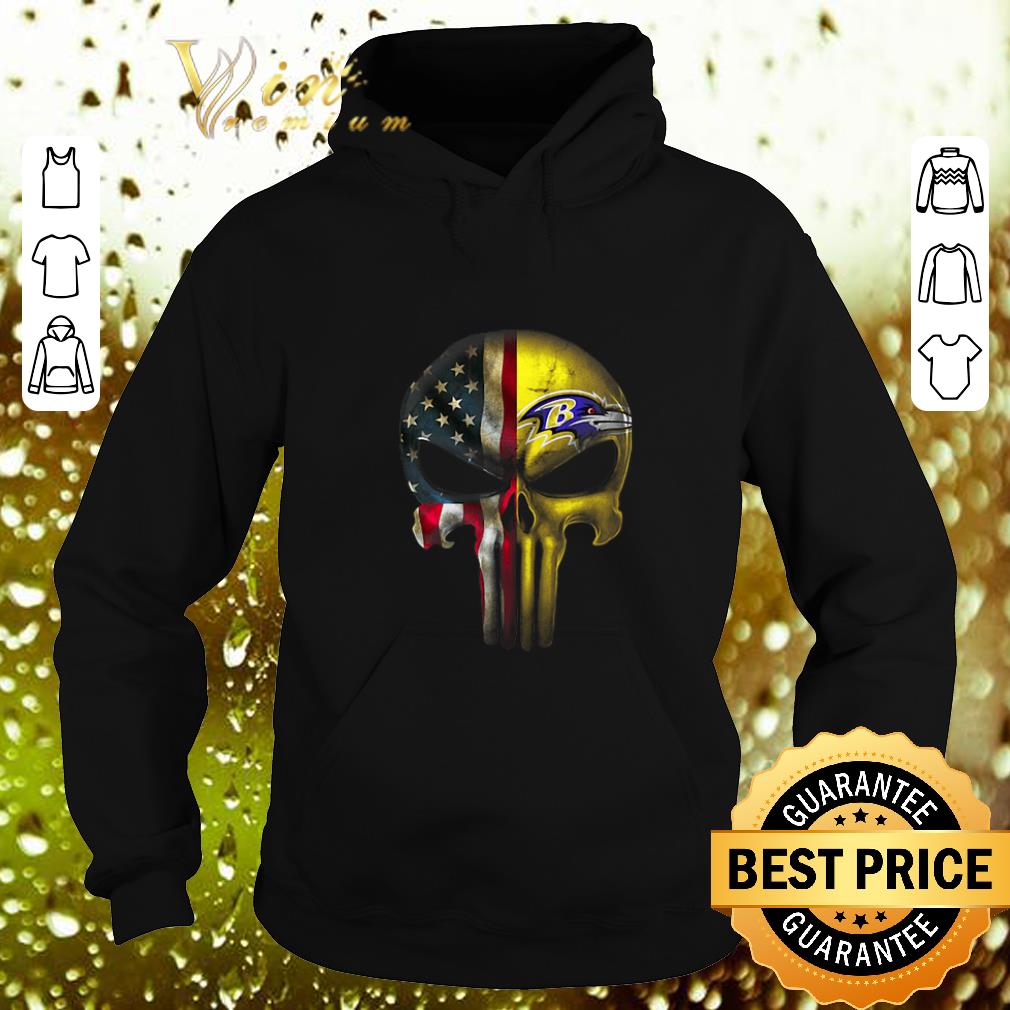 Premium Punisher Skull American flag Baltimore Ravens shirt 7 Premium Punisher Skull American flag Baltimore Ravens shirt