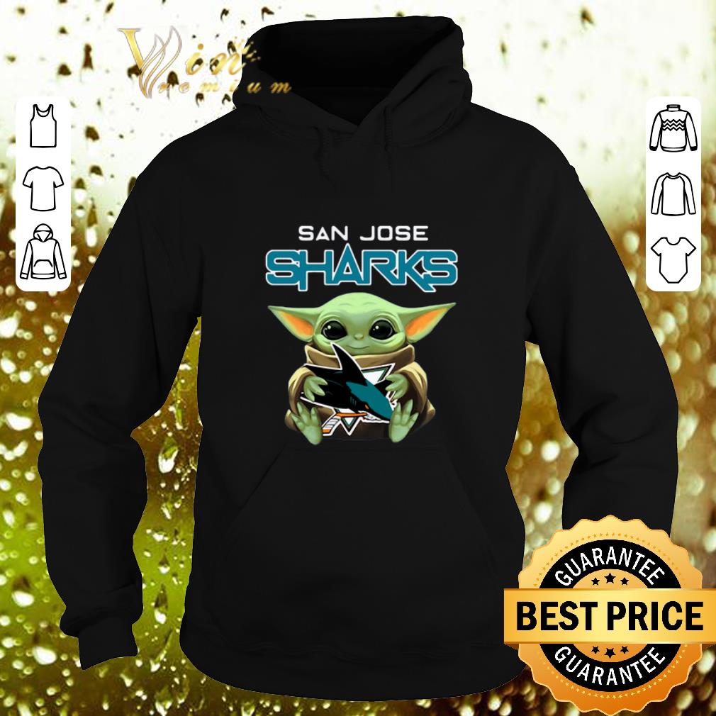 Cheap Baby Yoda hug San Jose Sharks Star Wars Mandalorian shirt