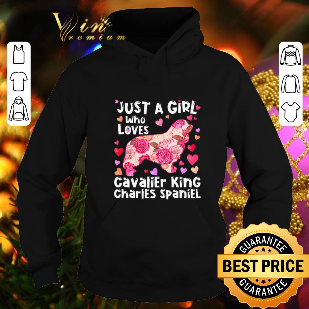 Funny Flowers Just a girl who loves Cavalier King Charles Spaniel shirt 7 Funny Flowers Just a girl who loves Cavalier King Charles Spaniel shirt