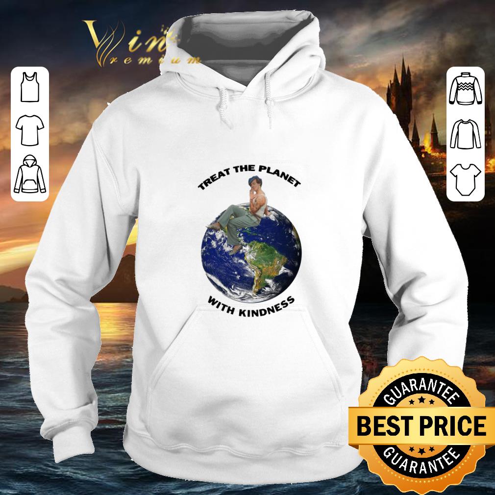 Funny Harry Styles Treat The Planet With Kindness Earth shirt