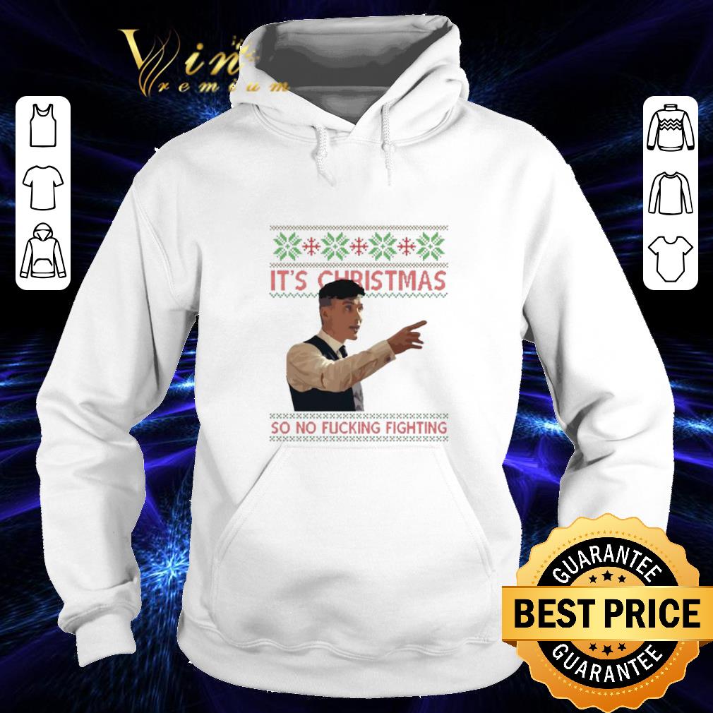 Funny Thomas Shelby It's Christmas so no fucking fighting Peaky Blinders sweater