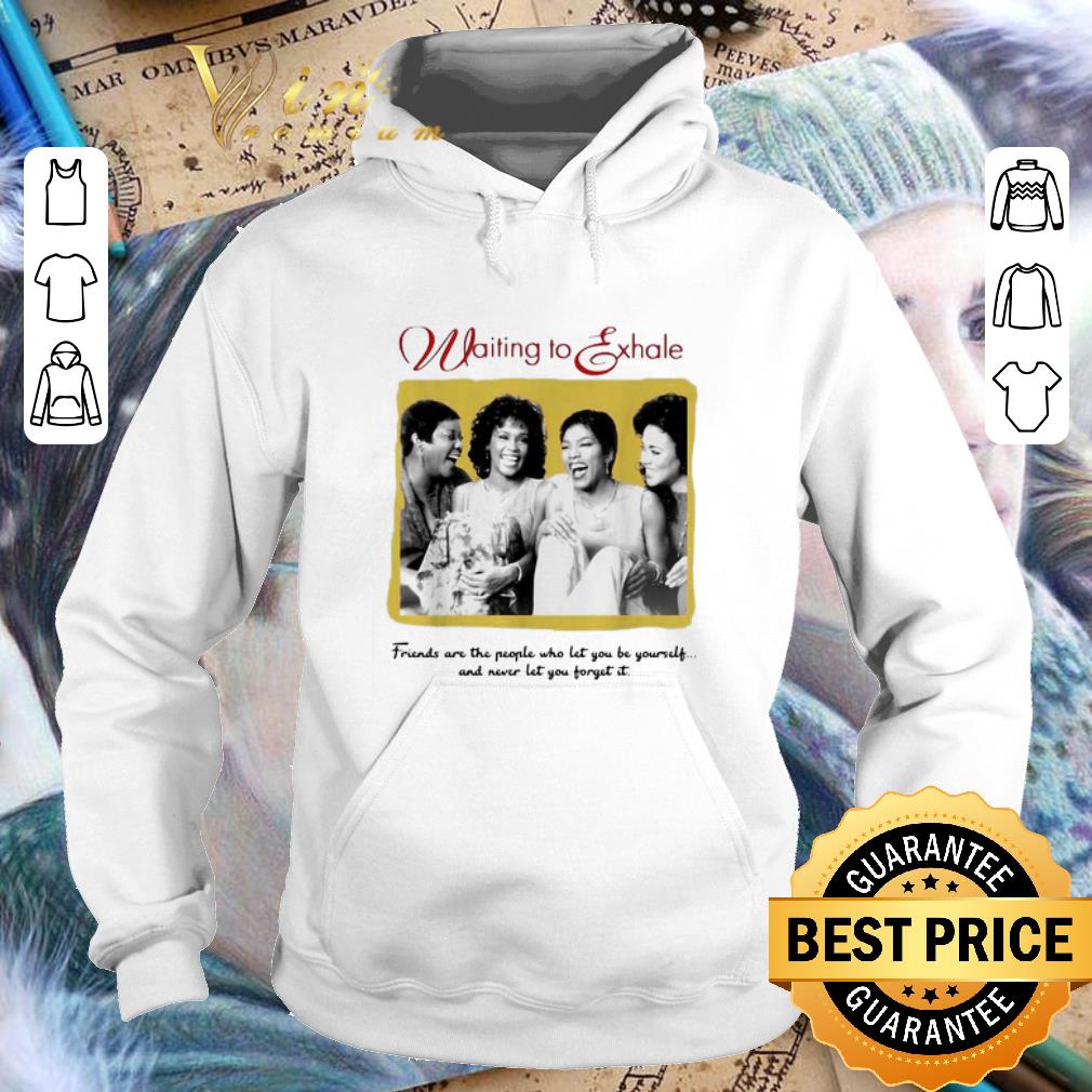 Funny Whitney Houston waiting to exhale friends are the people who let shirt