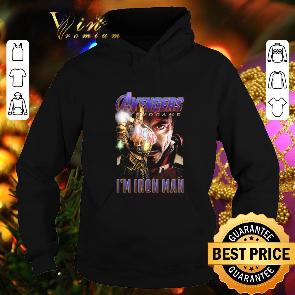 Premium Avengers Endgame The Snap I'm Iron Man Tony Stark shirt