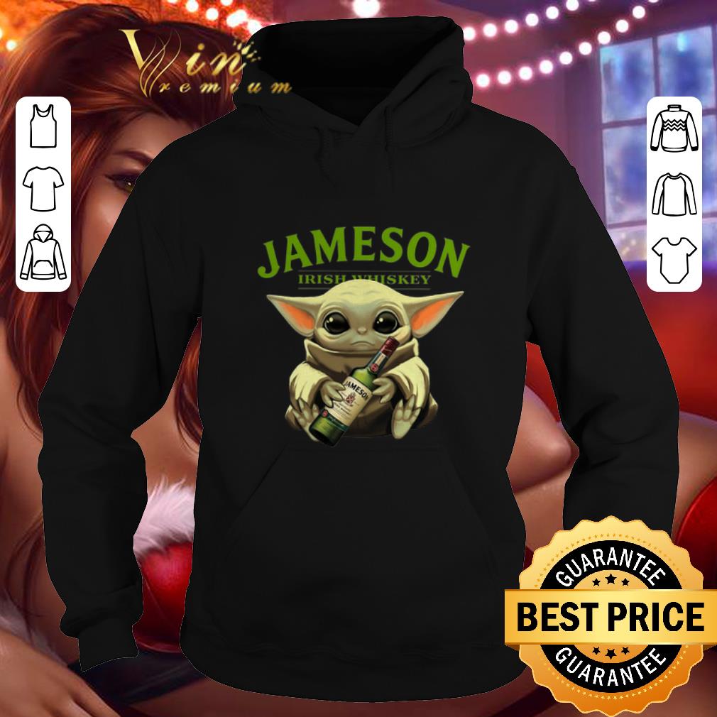 Premium Baby Yoda hug Jameson Irish Whiskey shirt