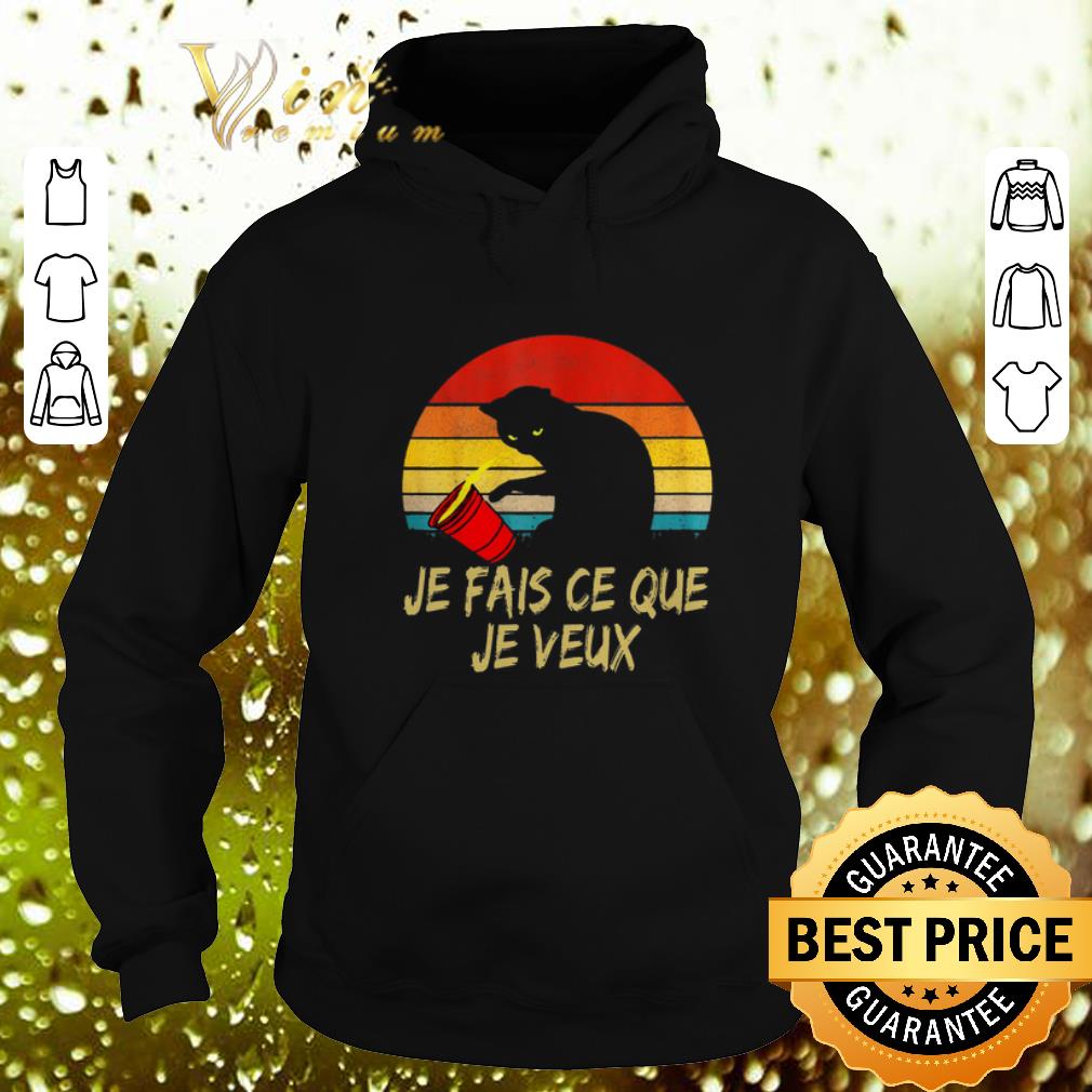 Premium Black Cat Je Fais Ce Que Je Veux Vintage shirt