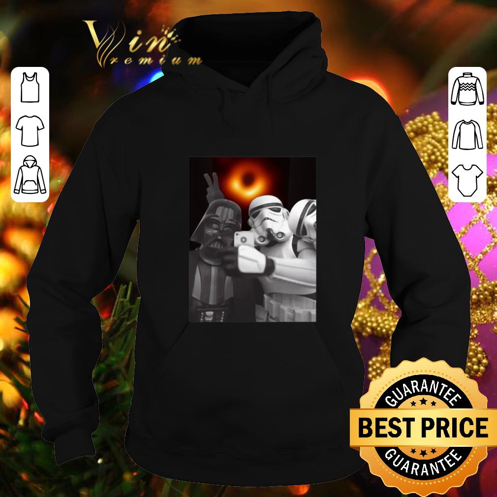 Premium Darth Vader and Stormtroopers selfie with black hole shirt 7 Premium Darth Vader and Stormtroopers selfie with black hole shirt