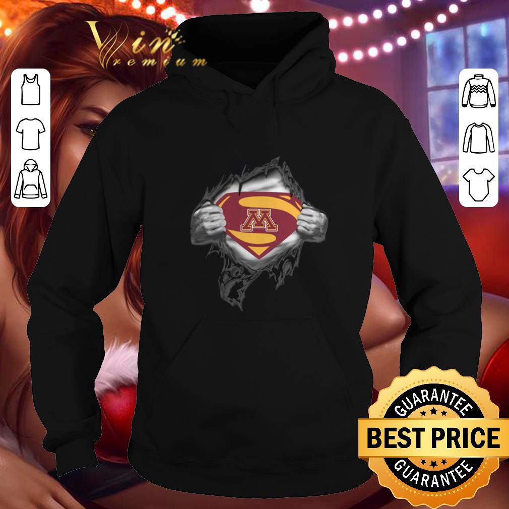 Premium Minnesota Golden Gopher inside me Superman logo shirt