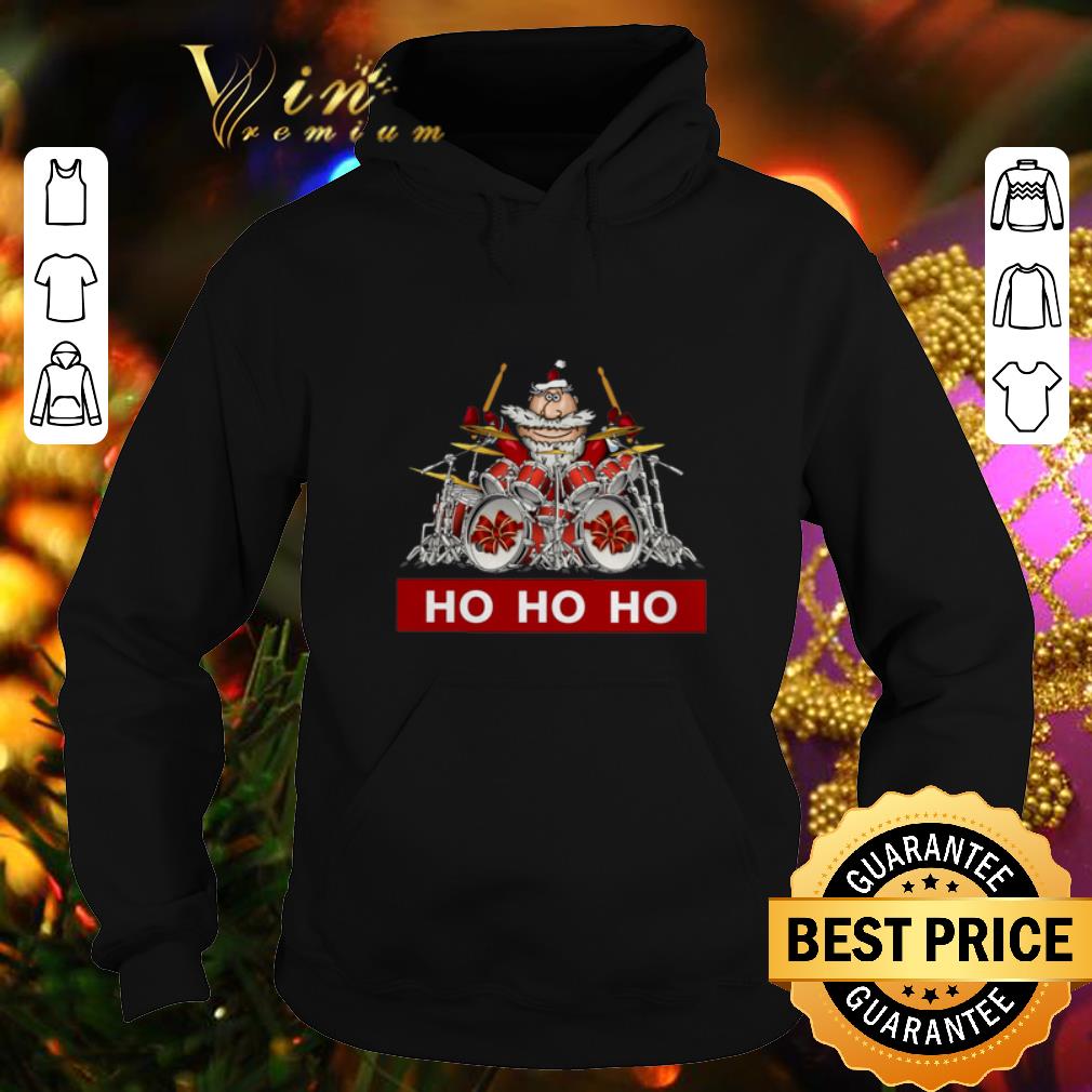 Premium Santa Claus playing drummer HO HO HO shirt 7 Premium Santa Claus playing drummer HO HO HO shirt