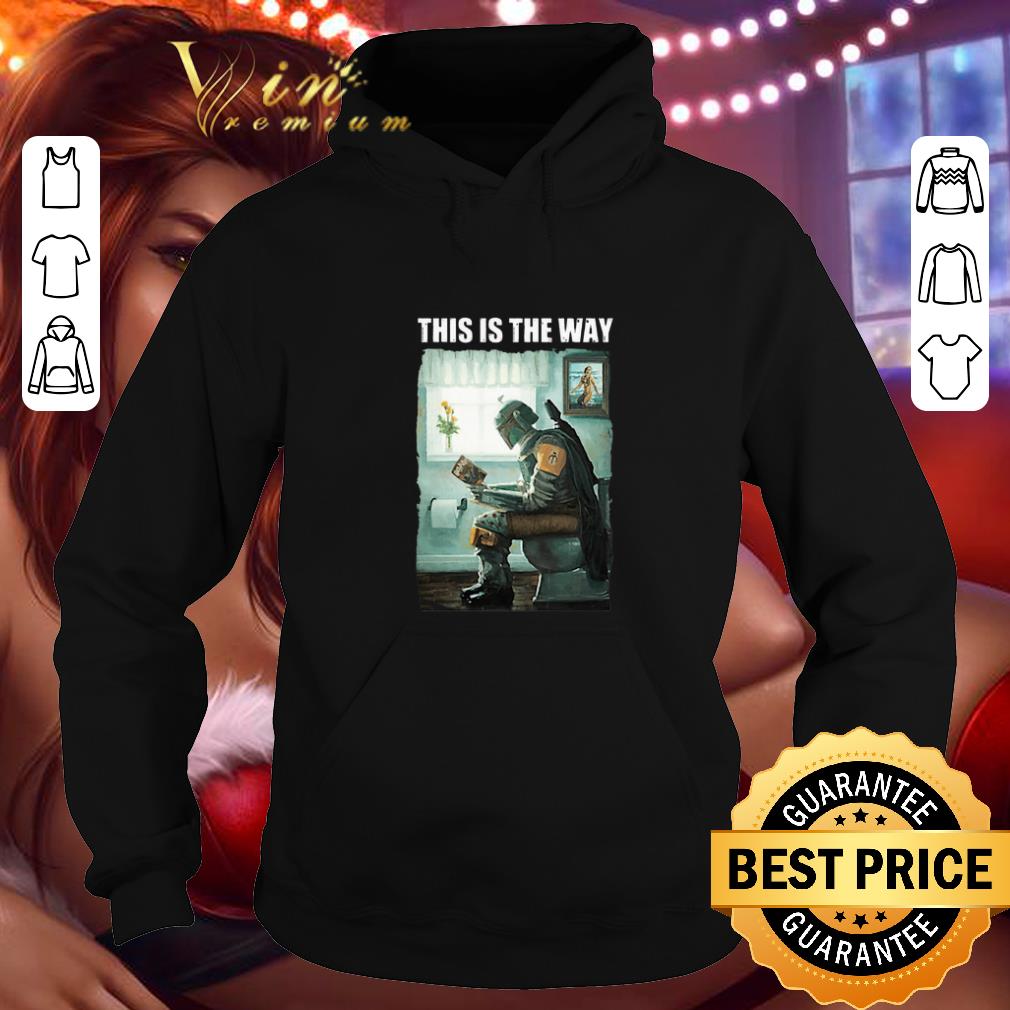 Premium The Mandalorian this is the way reading Harry Potter shirt