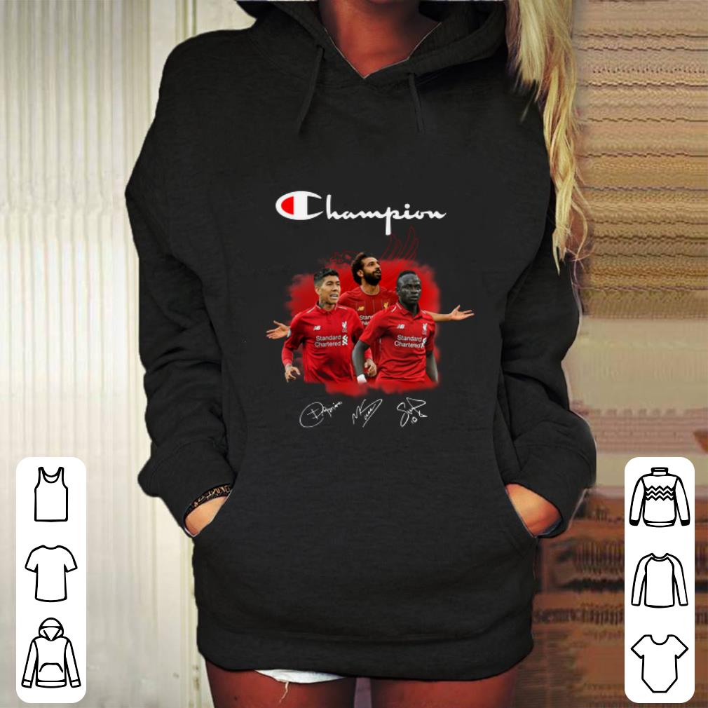 Premium Champion Roberto Firmino Mohamed Salah and Sadio Mane Signatures shirt 7 Premium Champion Roberto Firmino Mohamed Salah and Sadio Mane Signatures shirt