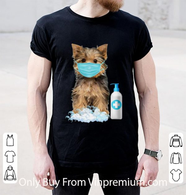 Original Yorkshire Terrier Face Mask Hand Washing Dog Lover shirt 2
