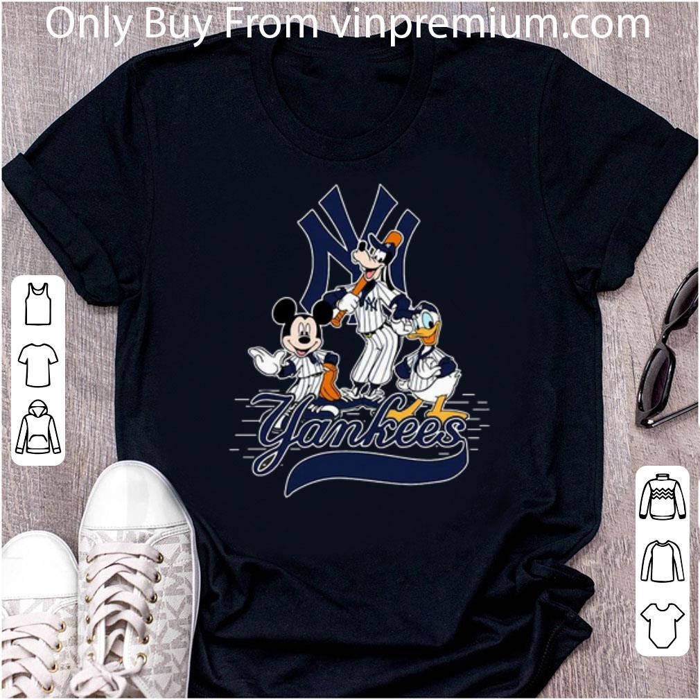 Top MLB New York Yankees Mickey Mouse Pluto Donald Duck shirt 7