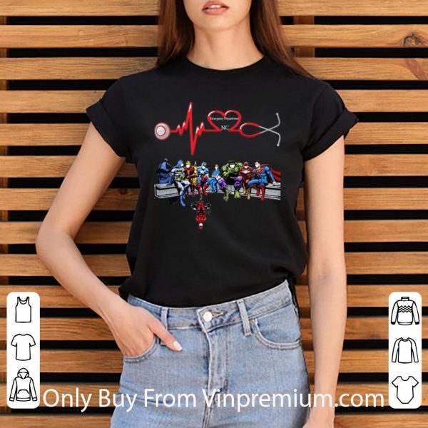 Original Nurse And Super Hero Emergency Department NC shirt 3