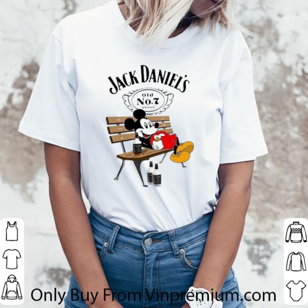 Awesome Mickey Mouse Drinking Jack Daniels shirt 3