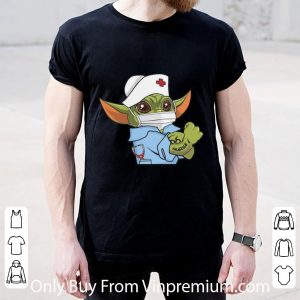 Original Star Wars Baby Yoda Wearing Scrub Nurse shirt 1 Original Star Wars Baby Yoda Wearing Scrub Nurse shirt 4