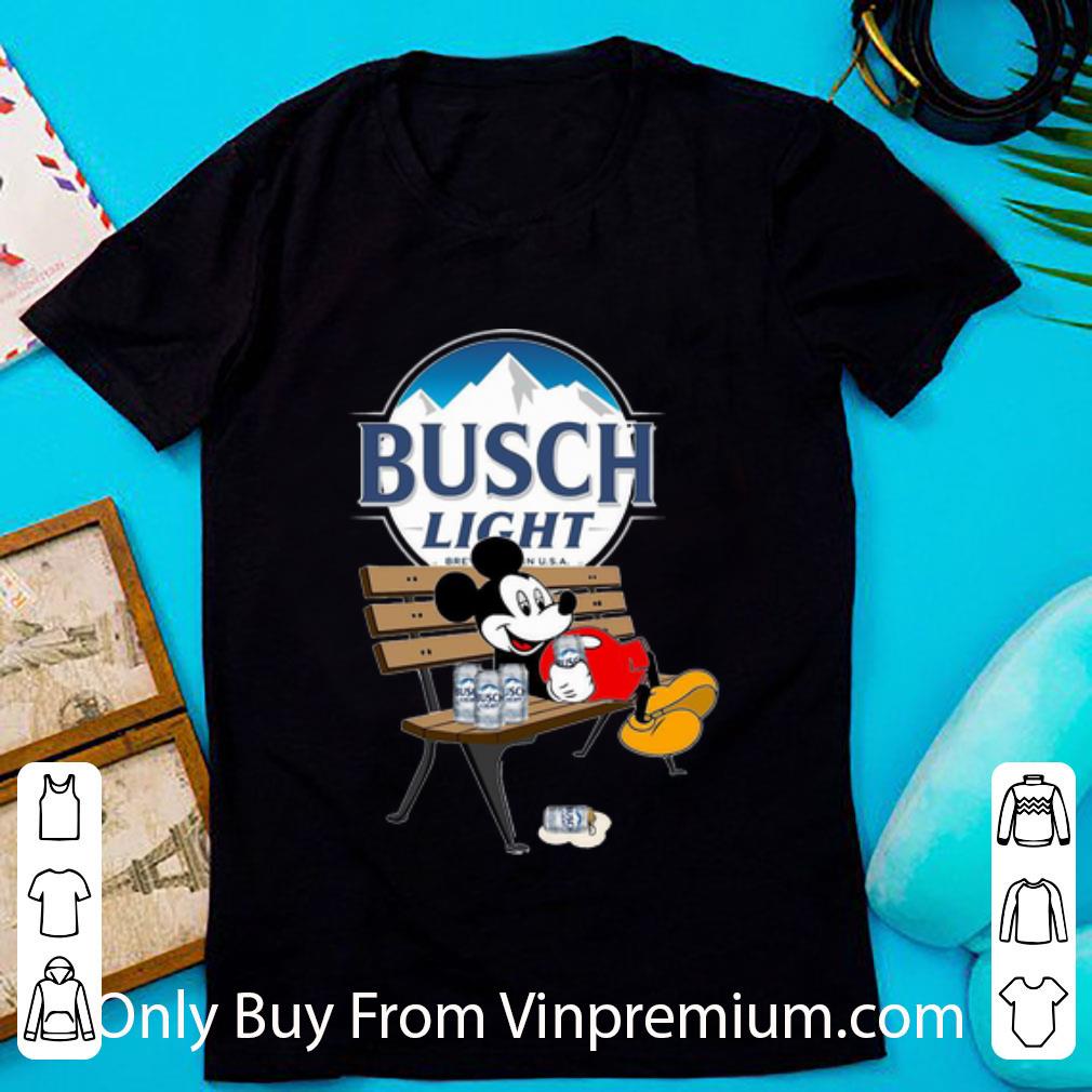 Nice Mickey Mouse Drink Busch Light shirt 1